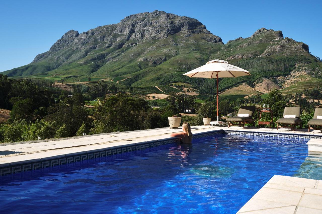 Alluvia Boutique Winery & Luxury Accommodation Stellenbosch Exterior photo View of the Sierra de Aracena